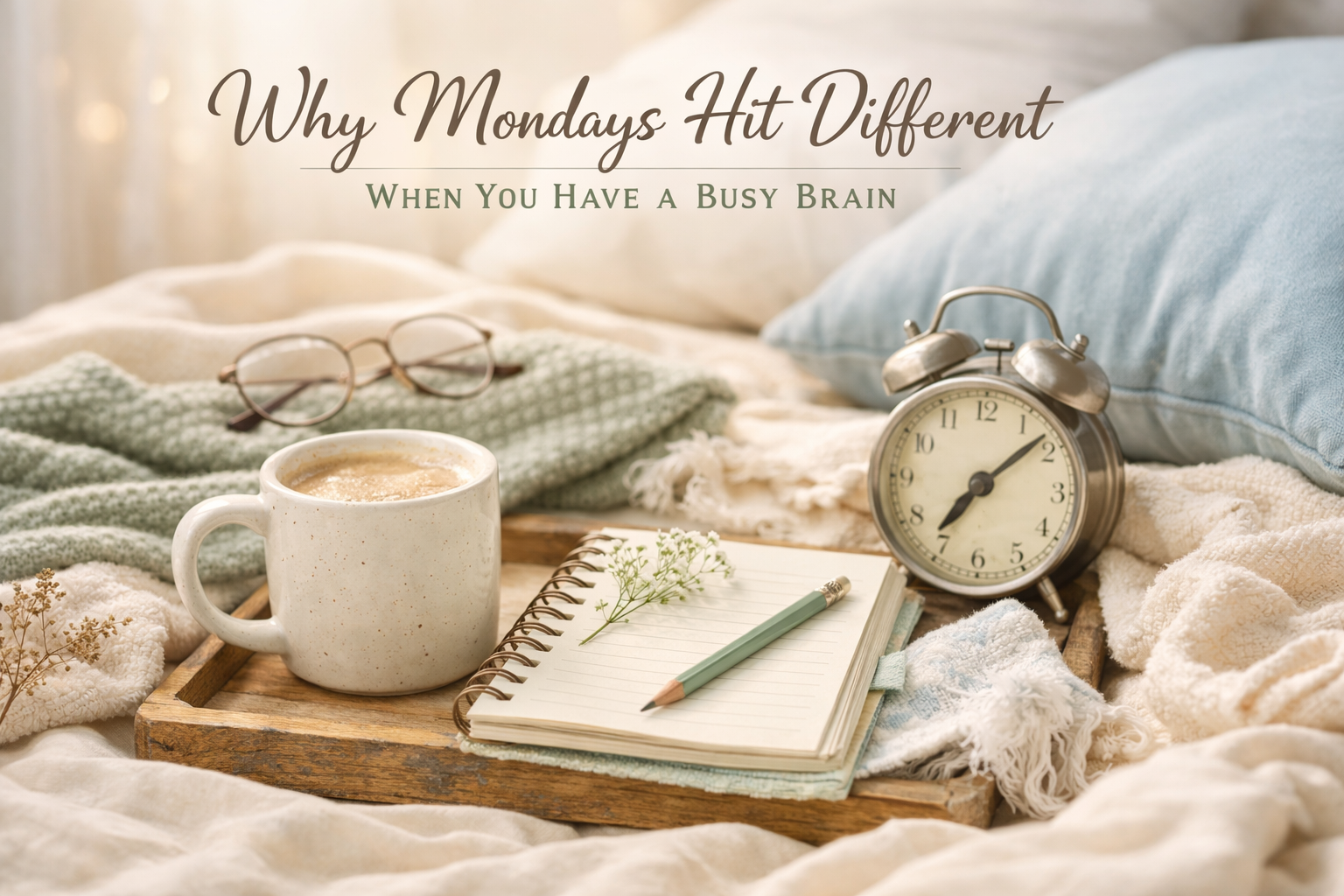 🌙 Why Mondays Hit Different When You Have a Busy Brain
