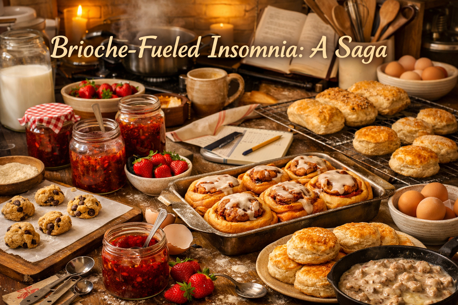 Brioche-Fueled Insomnia: A Saga